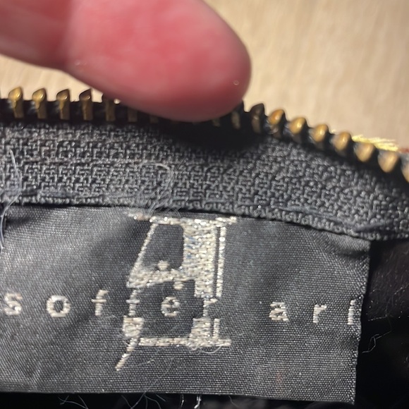 Soffer Ari Real Animal Fur Mini Bag with Zipper Very Beautiful Piece - Picture 7 of 15